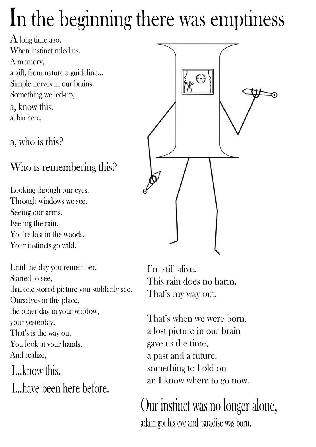 in the beginning there was emptiness.